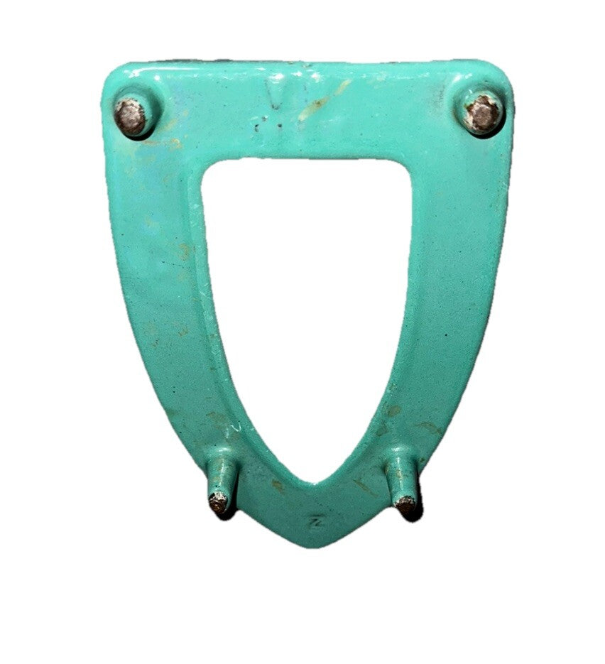 Antique Iron Stand Marked 2 From 1920/30’s Green Enameled Cast Iron Flat