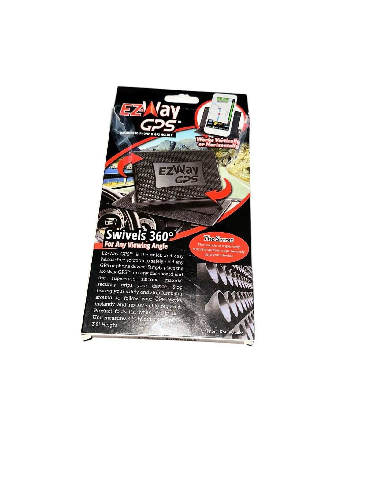 New GPS Dashboard Phone GPS Holder Clip Attachment Mount As Seen on TV EZ Way