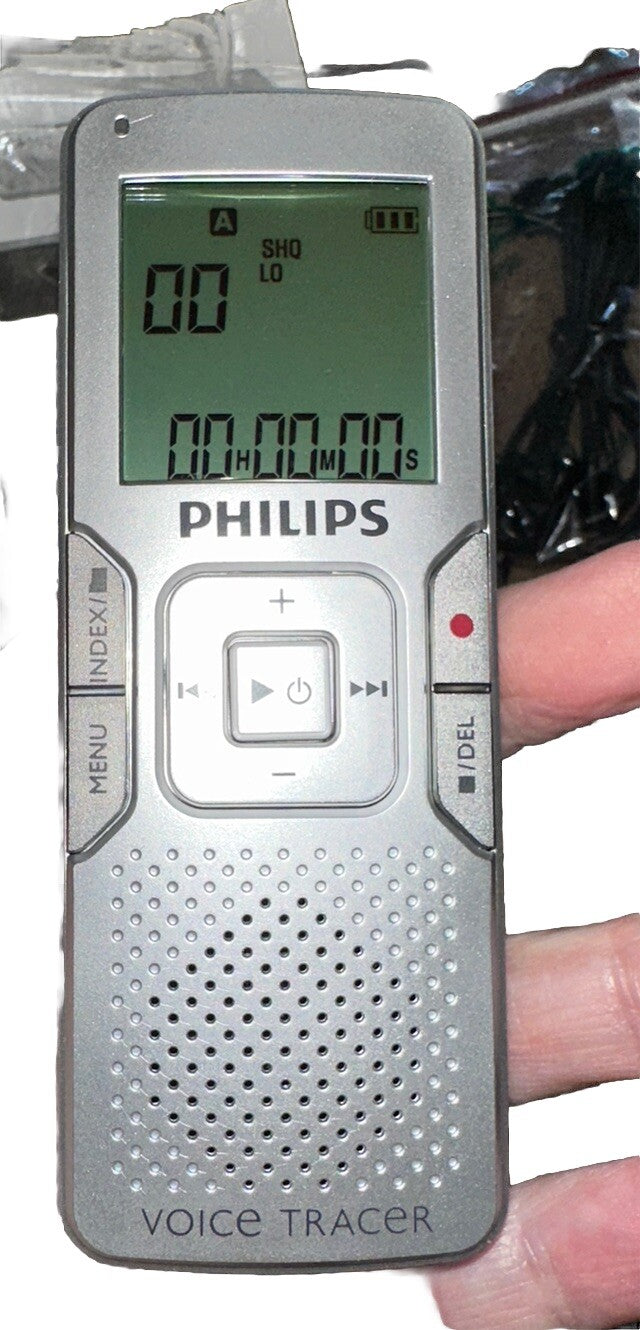 Digital Voice Tracer MP3 Recorder LFH0662/40 New/Tested/Open Box Philips