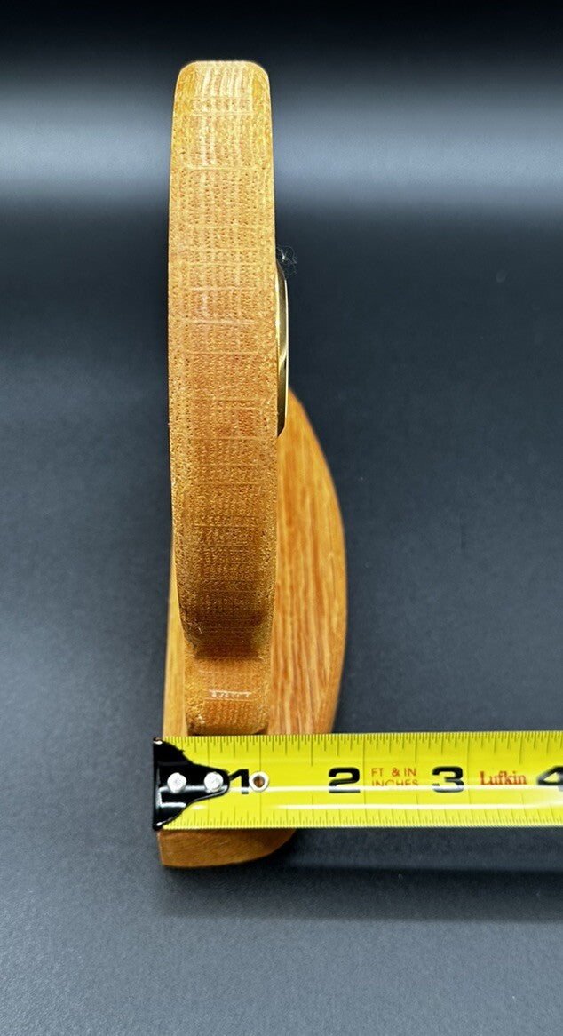 Clock Handcrafted Wood Cutout Unicorn Desk Mantel Untested