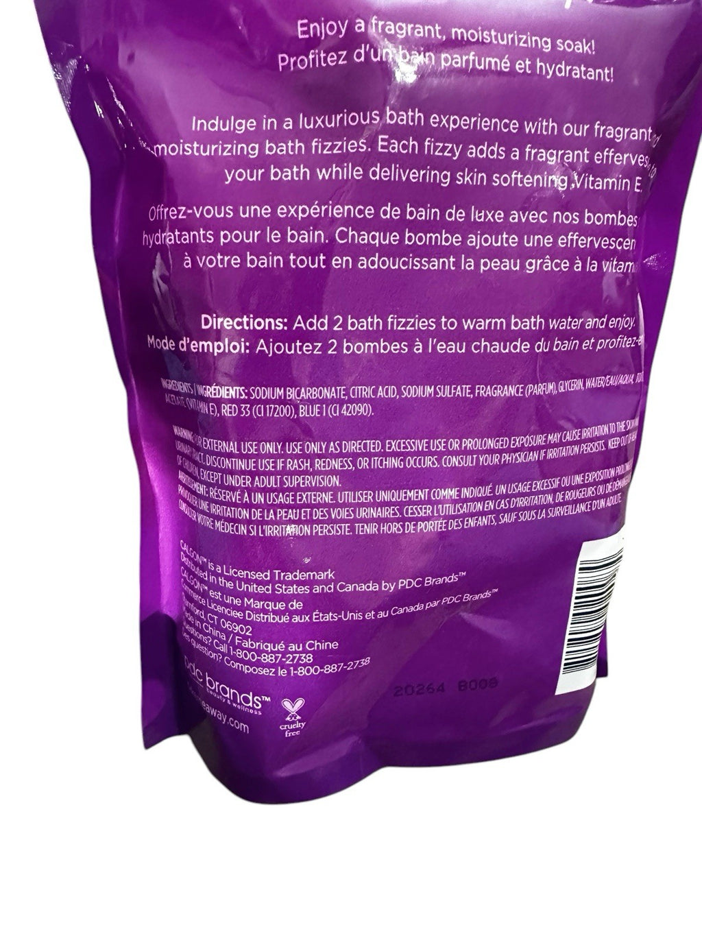 Bath Fizzies Bombs Lavender & Honey 8 Count Discontinued Calgon Moisturizing New