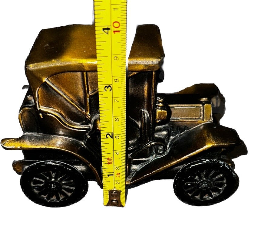 Coin Bank 1908 Buick Brass Metal 1974 Banthrico Car Vintage