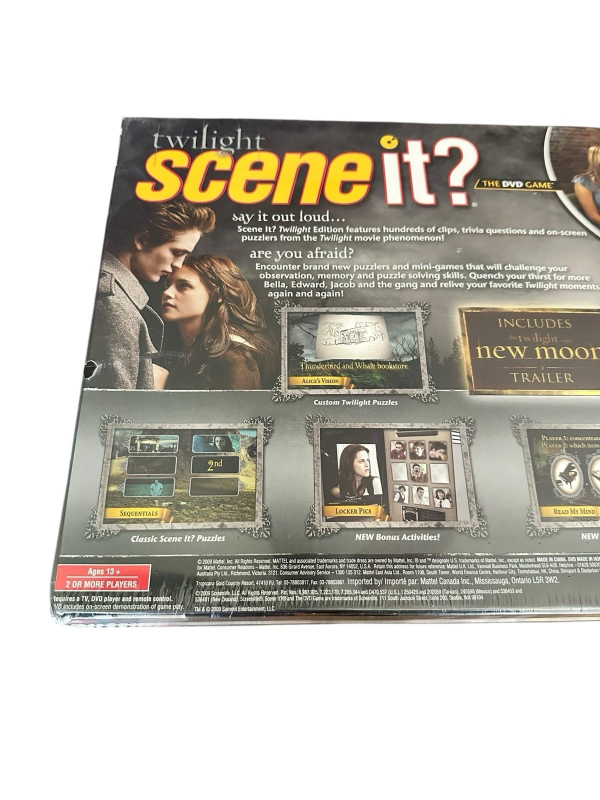 Board Game The DVD Twilight Scene It? Game Mattel 2009 New