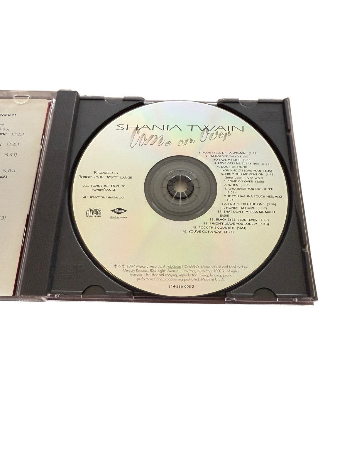 CD Shania Twain-Come On Over 1997