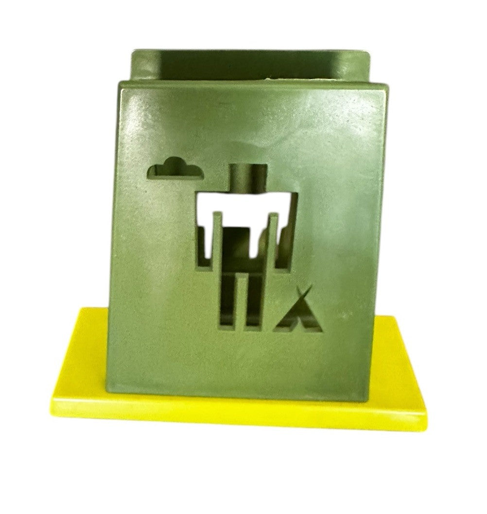 Plastic Napkin Holder Montana St. Labre Indian School Vintage