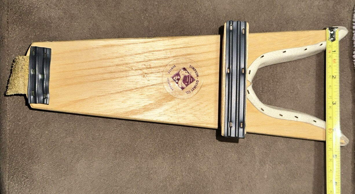 Boot Jack Remover Wooden Simpson Quimby Co. Cowboy Boots Puller Vintage