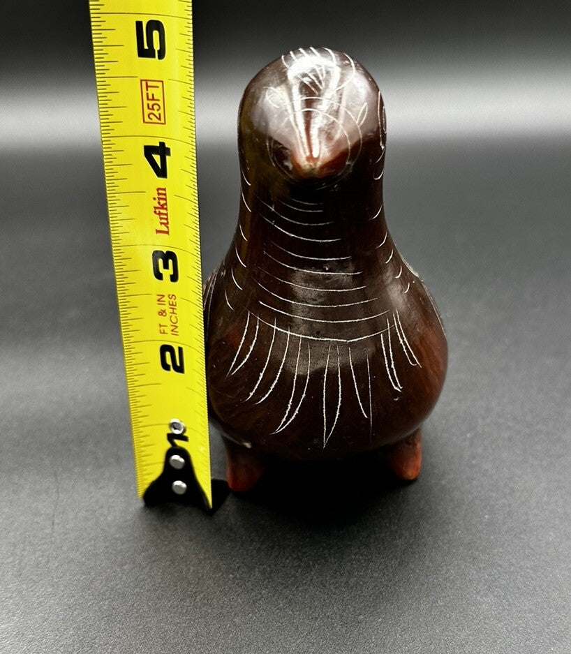 Art Pottery Dove Tonala Monochrome in Brown Mexican Folk