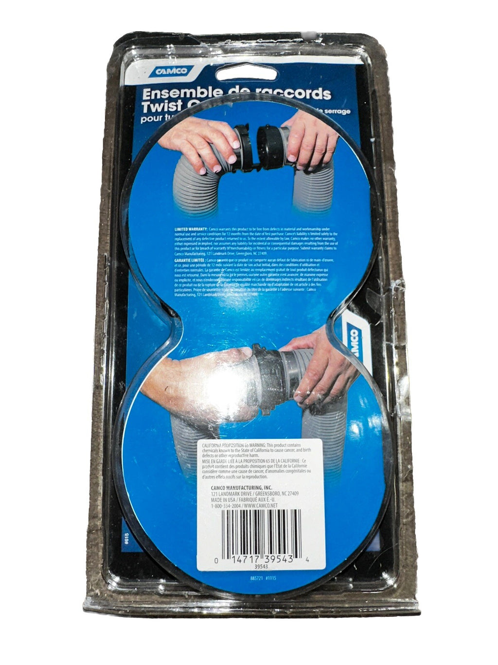 RV Sewer Hose Twist Connect Kit 39543 Camco New