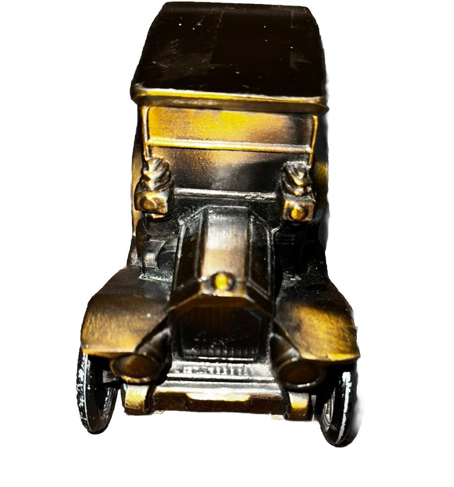 Coin Bank 1908 Buick Brass Metal 1974 Banthrico Car Vintage