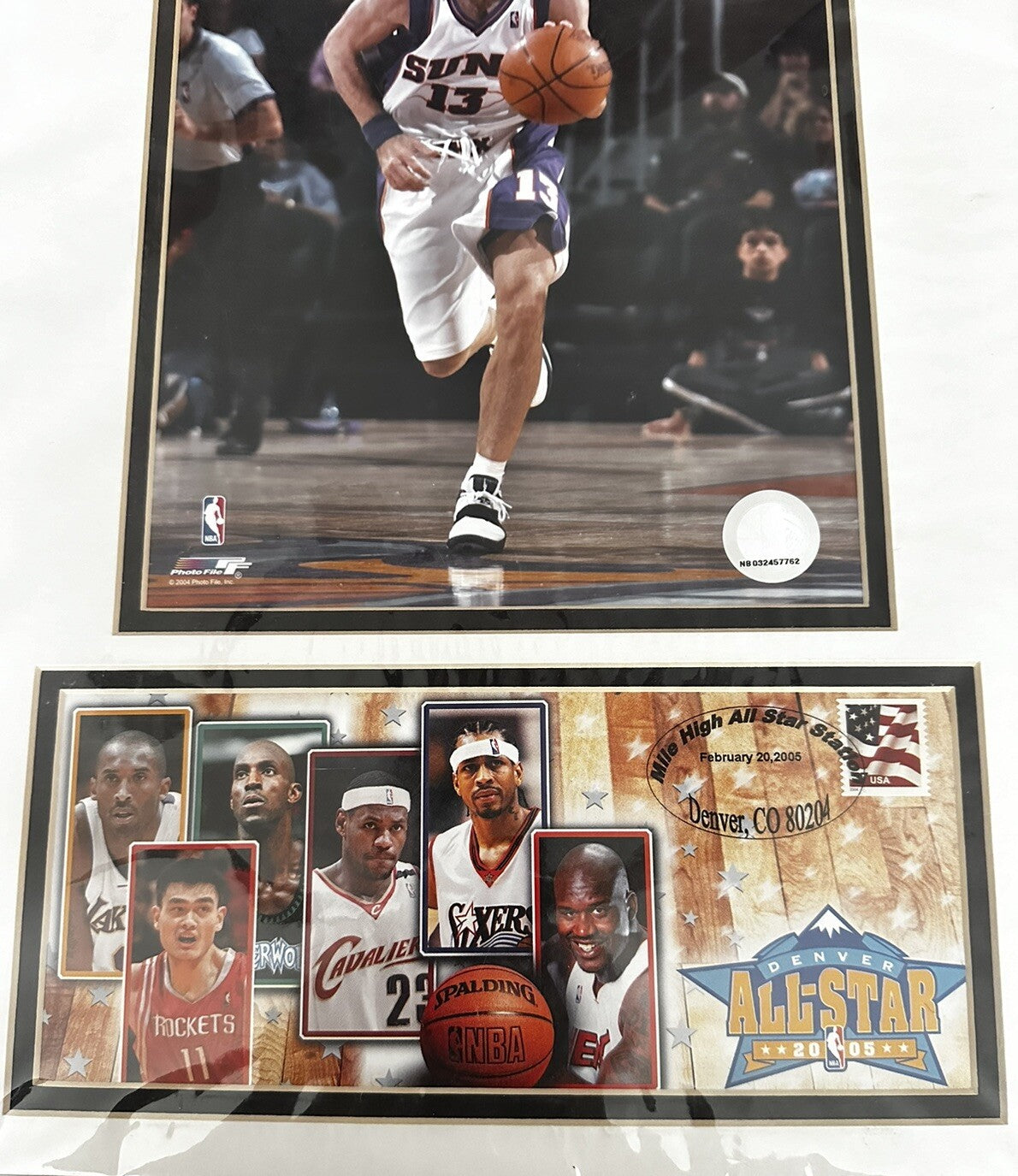 2005 Phoenix Suns Nash Photo/Cover USPS Feb 20, 2005 Artwork Cover  6 teammates