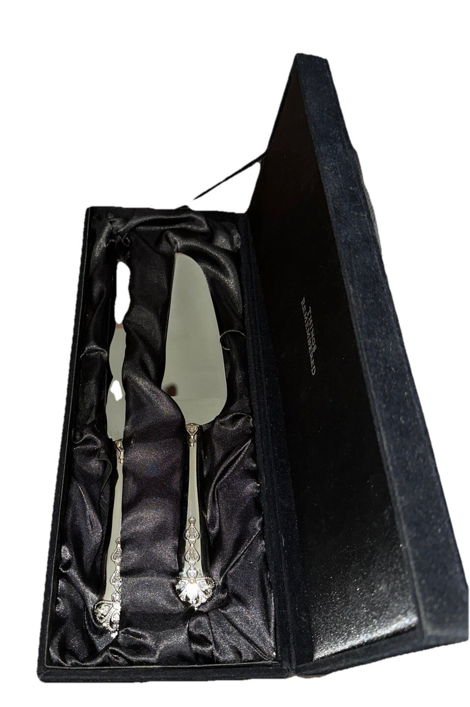 Cake Knife Serving Set Things Remembered Decorative Stainless Steel Wedding