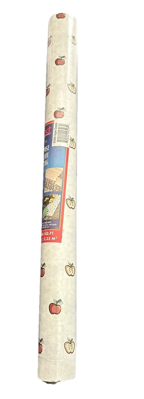 Con-Tact Self Adhesive Decorative Contact Paper Apple Dapple Print 24’ 2002 New