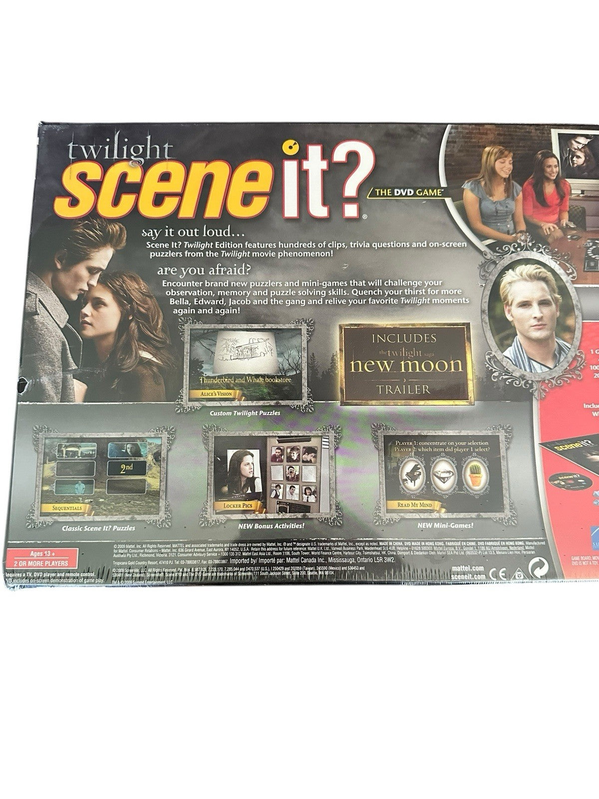 Board Game The DVD Twilight Scene It? Game Mattel 2009 New