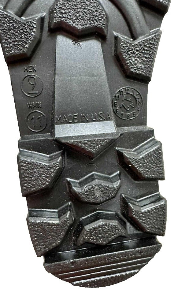 Boot’s SERVUS 18822 Men's Size 9 Women’s Size 11 Black Plain Toe PVC Rubber New