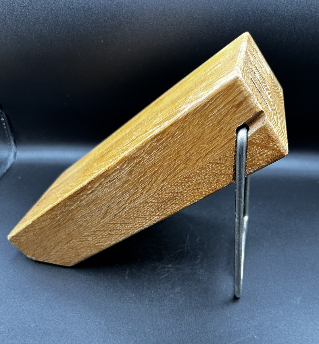 Cutco Space Saver Knife Block 5-Slot Wood Honey Oak Foldable Metal Bar