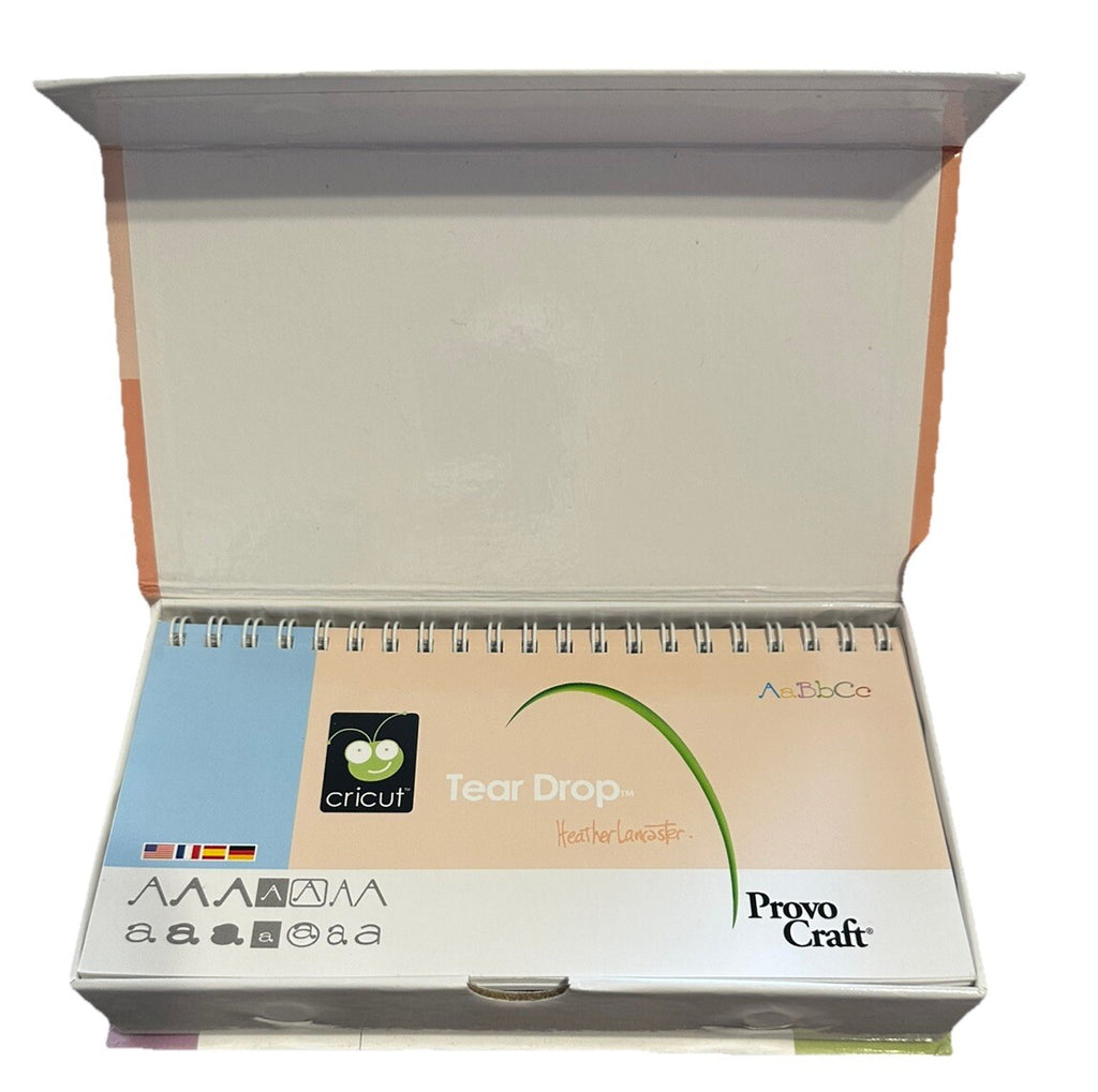 Cricut Tear Drop Alphabet Number Font Cartridge Preowned