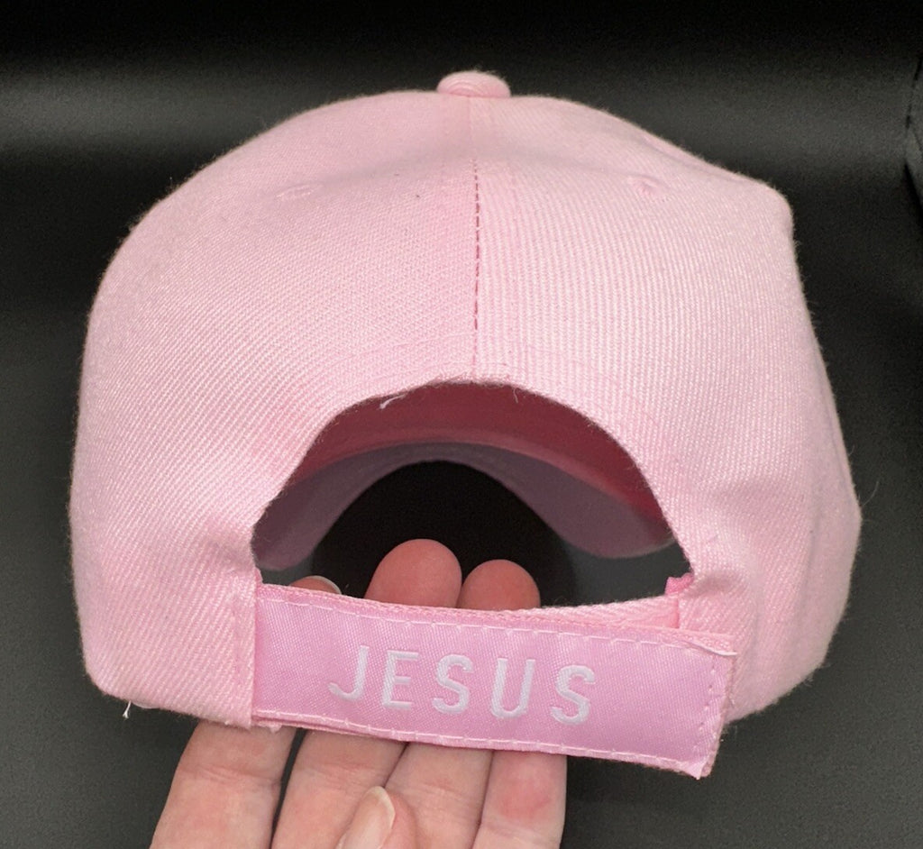 Baseball Hat Relax God is in Control Proverb 3:5 White Denim Christian Cap