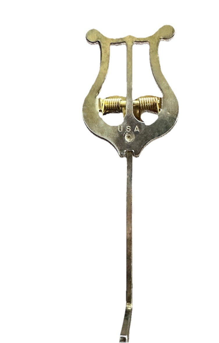 Clips Curved Shank Trumpet Music Sheet Brass (2) Vintage