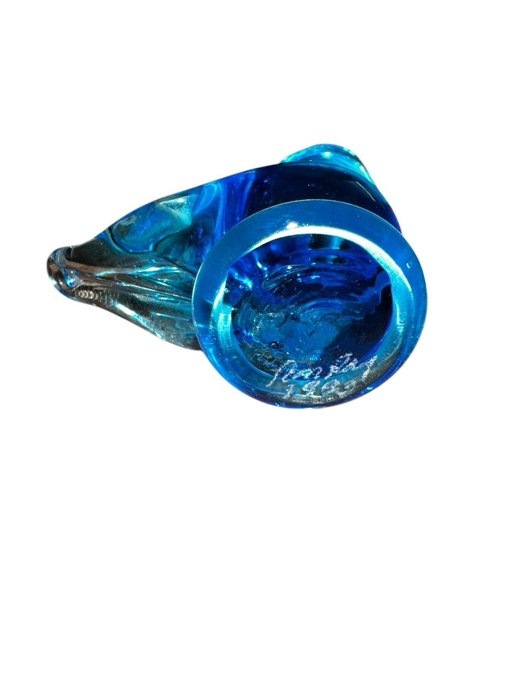 Bluebird Glass “Sunny day Bluebird” Signed By Ron Ray 1983 Vintage