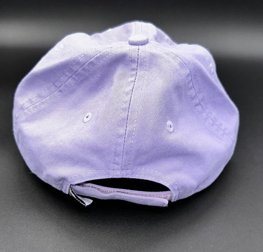 Justin Boots Hat Cap Purple Rhinestone Women’s Adjustable White Embroidery