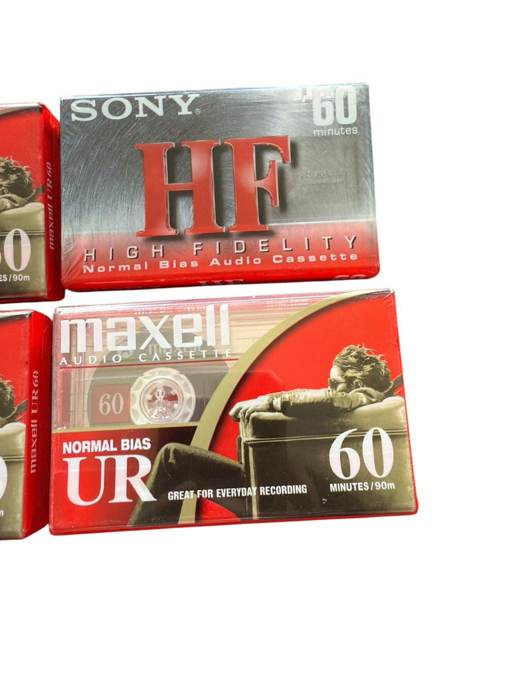 Cassette Maxwell Audio Recording Tapes UR 60 Factory Sealed 4 Piece Lot New