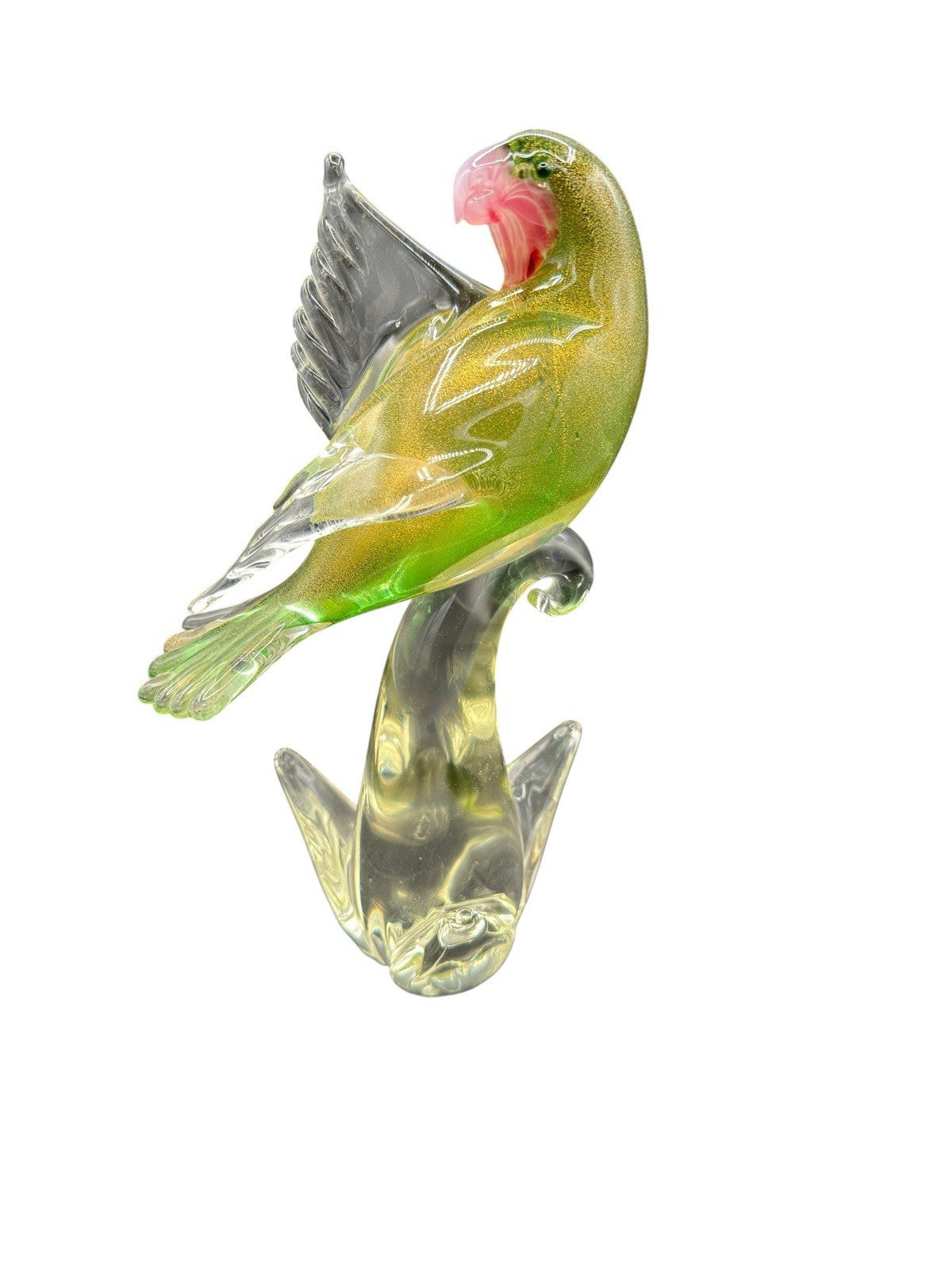 Bird of Paradise Venice Italy 1970s Murano glass Vetro Di Murano Formia Vintage