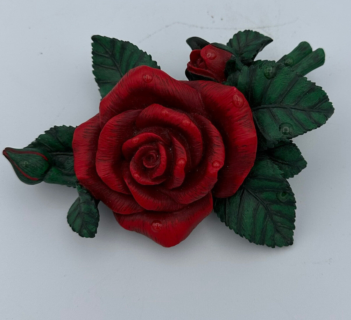 Casket Rose Red Painted Resin Batesville Co. Life Symbols 2006