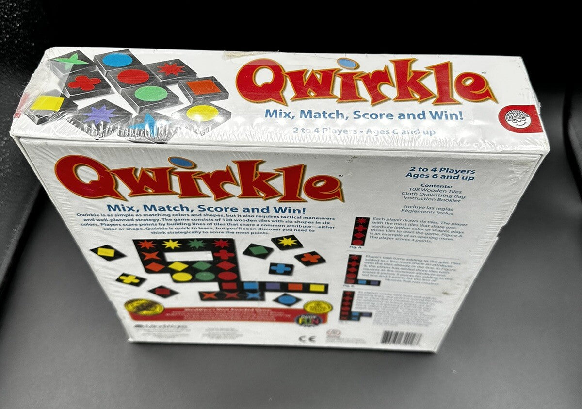 Board Game Qwirkle Strategy Mix Match Tile 2015 MindWare New
