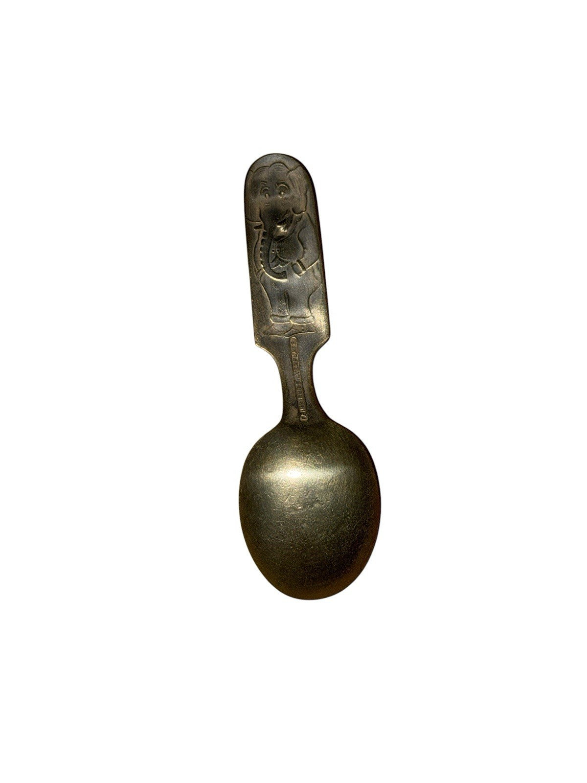 Clown And Elephant Silver Baby Spoon Fairfield