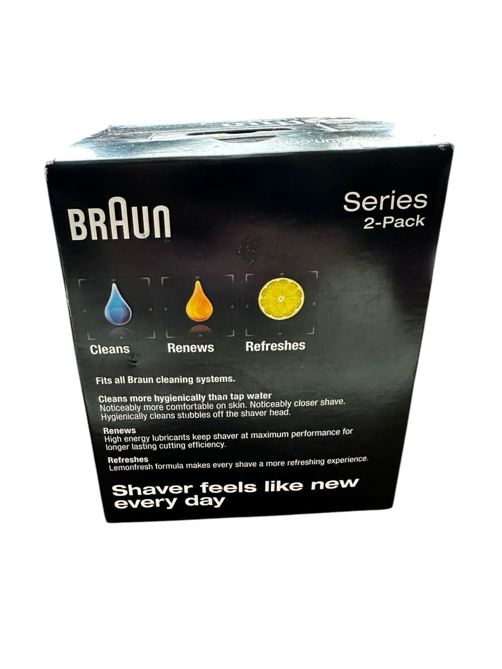 Braun Smartcare Clean Renew 2 Cartridges Refreshes Cleaning Fluid Refill New