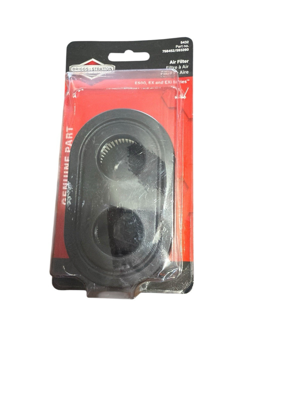 Air Filter Briggs & Stratton Genuine 5432 E550, 550EX & EXi Part # 798452/593260