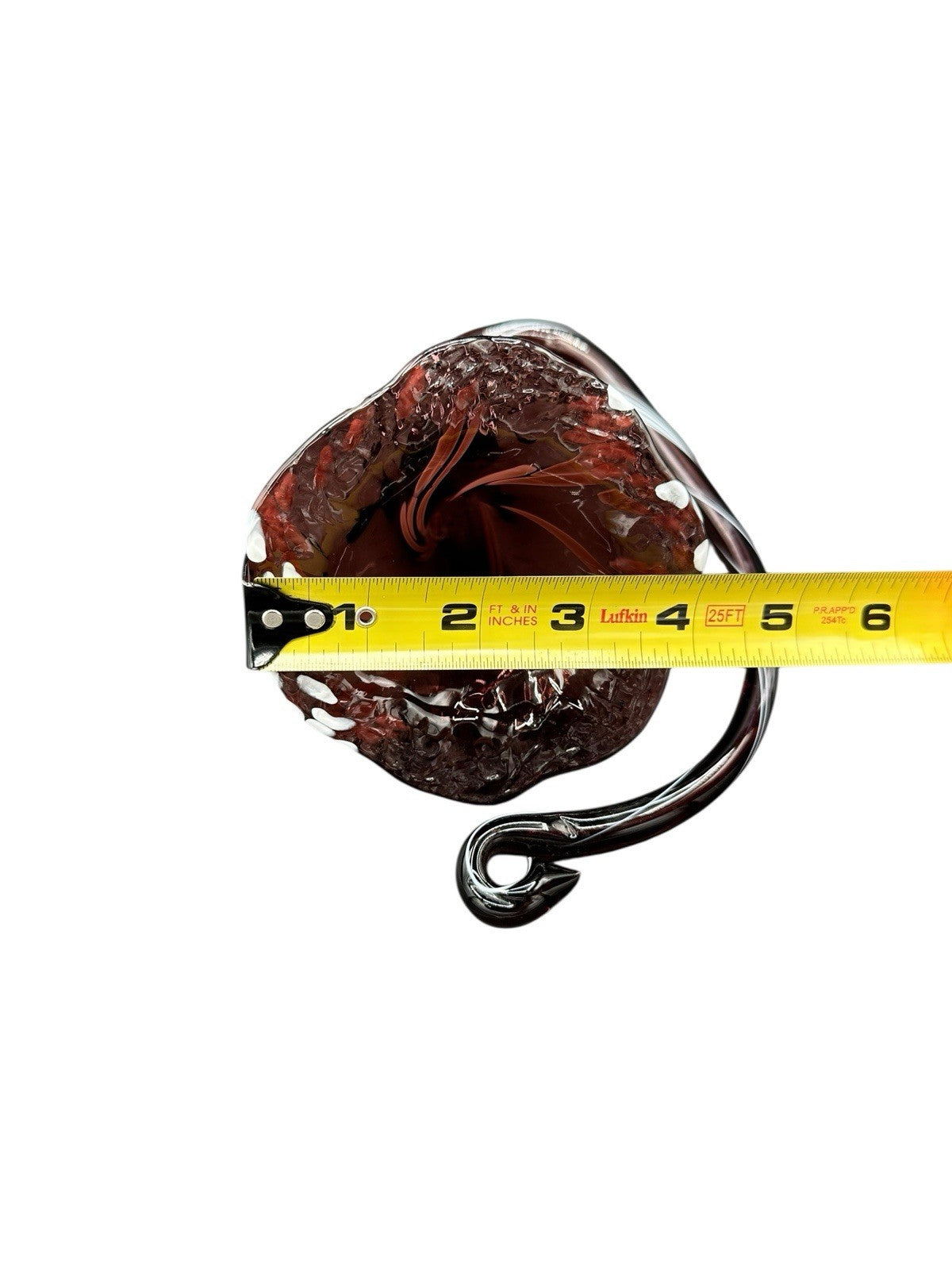 Bud Vase Purple Blown Glass Flower Rare Vintage