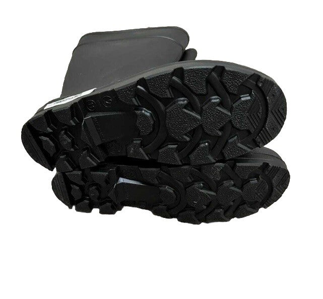 Boot’s SERVUS 18822 Men's Size 9 Women’s Size 11 Black Plain Toe PVC Rubber New