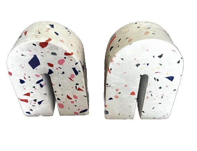 Bookend Target Threshold Terrazzo Solid Original Sticker Arched Shape Multicolor