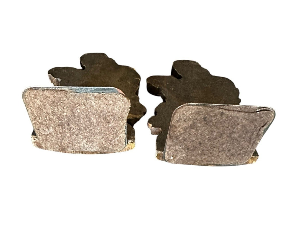 Bookends Syroco Wood Composite Ferns And Flora Mid Century Modern Made USA Vinyl