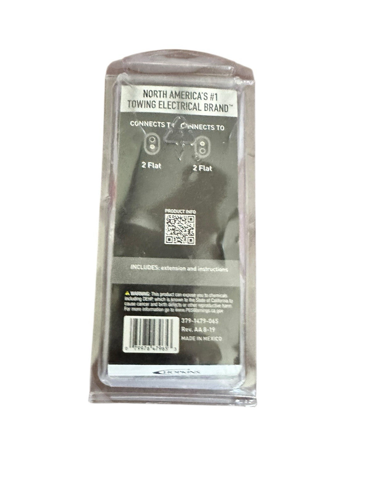 Connector Trailer Light 2-Pole Flat Model# 47965 Hopkins Towing Solutions New