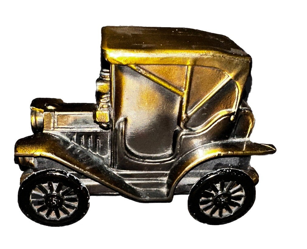 Coin Bank 1908 Buick Brass Metal 1974 Banthrico Car Vintage