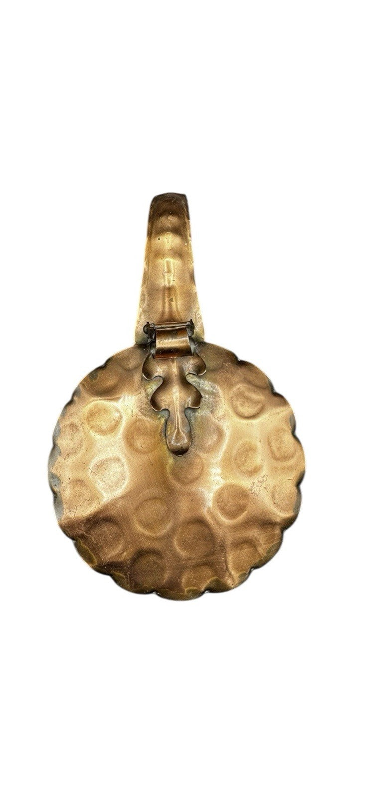 Crumb Catcher Gregorian Silent Butler Flip Top Solid Copper Vintage