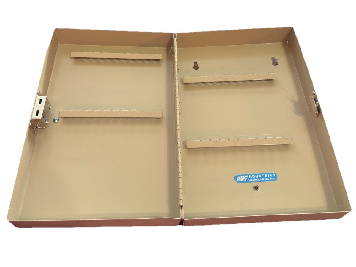 Vintage Key Storage Lock Box 40 Unit Management Wall Mount MMF Industries Combo