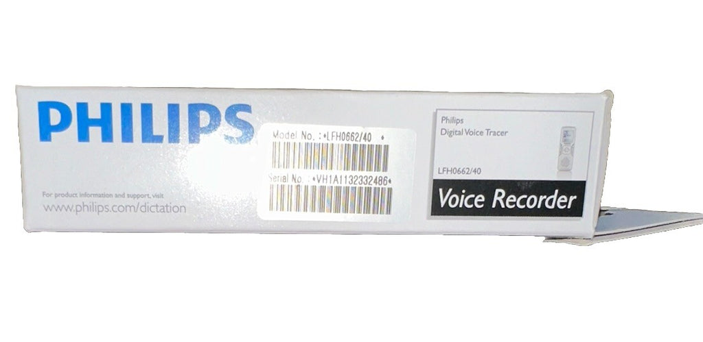 Digital Voice Tracer MP3 Recorder LFH0662/40 New/Tested/Open Box Philips