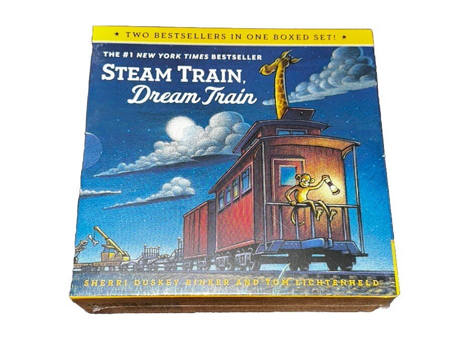 Books Goodnight, Goodnight, Construction Site and Steam Train Dream Train Board