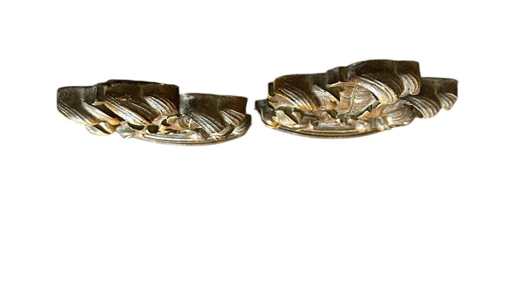 Bookends Syroco Wood Composite Ferns And Flora Mid Century Modern Made USA Vinyl