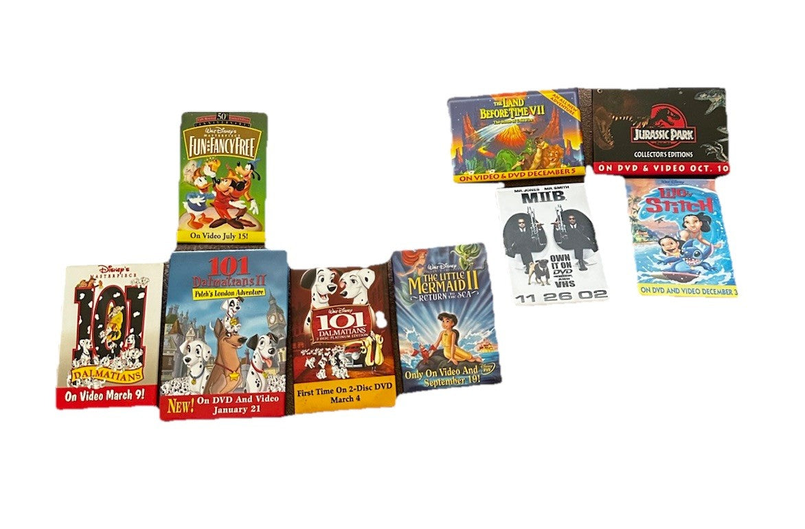 Buttons Of Disney Pinback Home Video Announcements. Preowned (52)