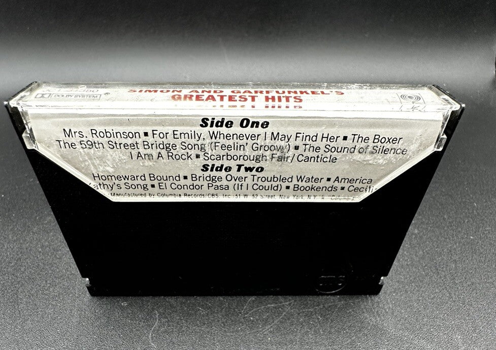 Cassette Simon and Garfunkel's Greatest Hits Columbia Stereo Dolby System