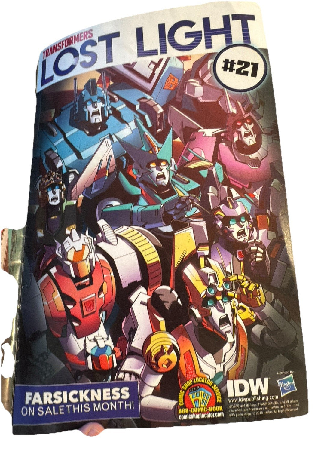 Comic Transformers Unicron No.1 July 2018 First Printing IDW Preowned