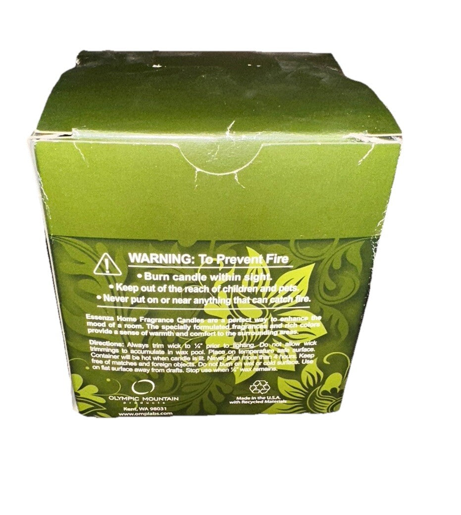 Candle Wasabi Pear Essenza 13.5 oz Fragrance Spa Pure Essential Oil W/Box New