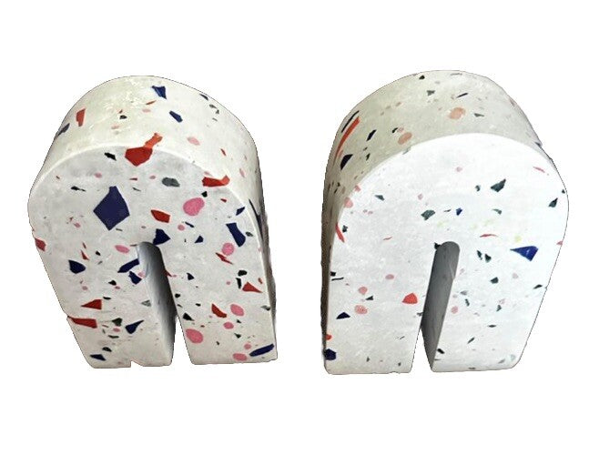 Bookend Target Threshold Terrazzo Solid Original Sticker Arched Shape Multicolor