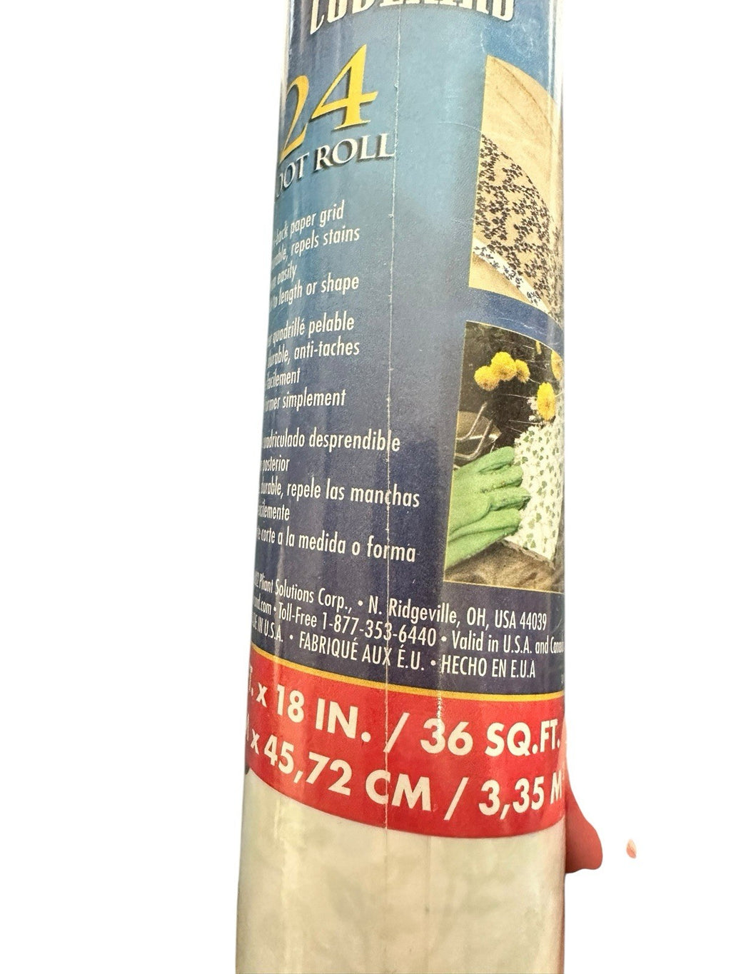 Con-Tact Self Adhesive Decorative Contact Paper Apple Dapple Print 24’ 2002 New