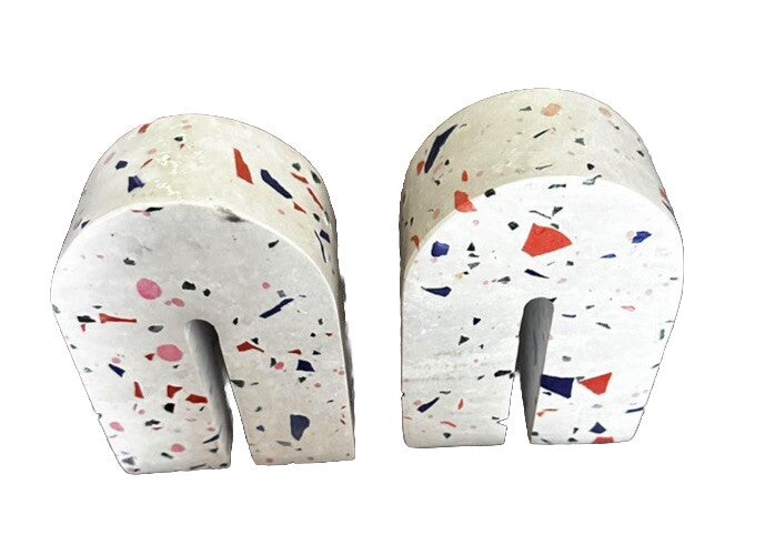 Bookend Target Threshold Terrazzo Solid Original Sticker Arched Shape Multicolor