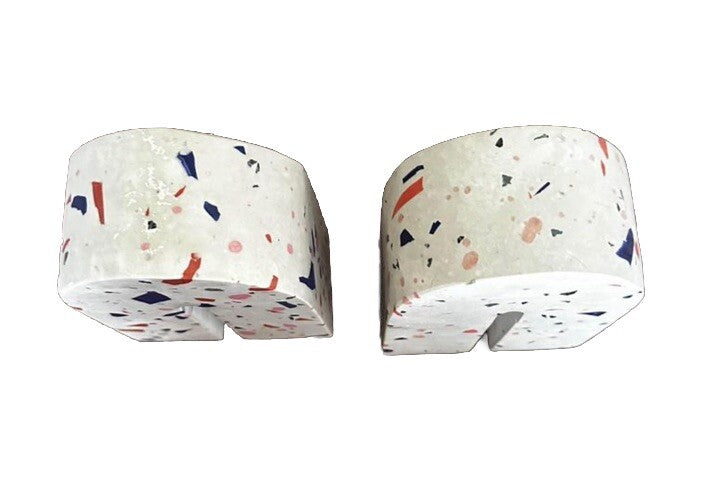 Bookend Target Threshold Terrazzo Solid Original Sticker Arched Shape Multicolor